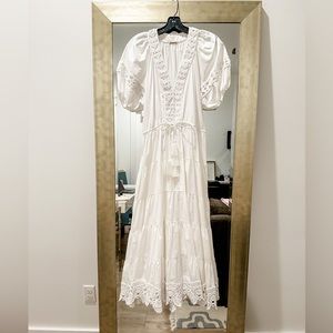Alexis Raissa Dress with embroidered detailing. Size L